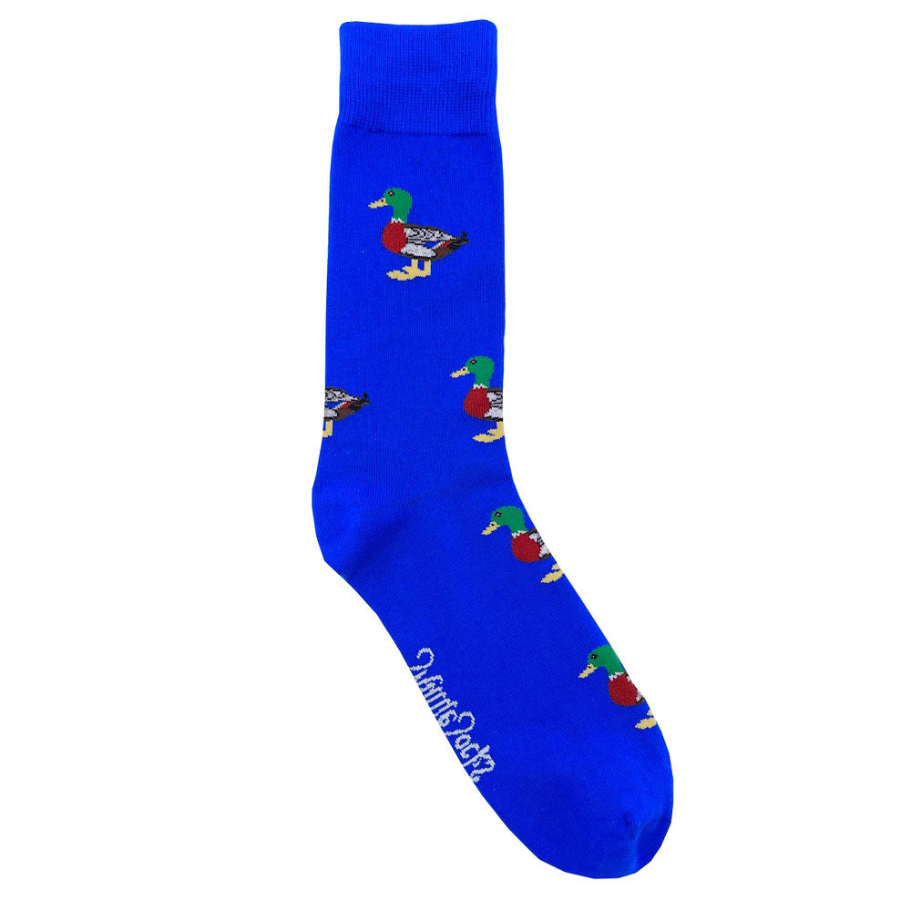 The Shuttle Socks Mens Duck Socks in Royal Blue#Royal Blue