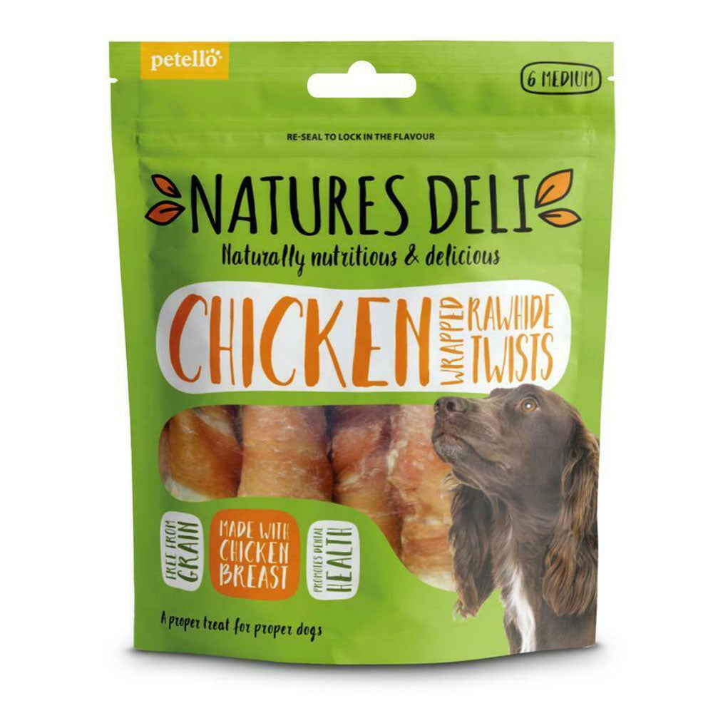 Natures Deli Chicken Wrapped Rawhide Twist