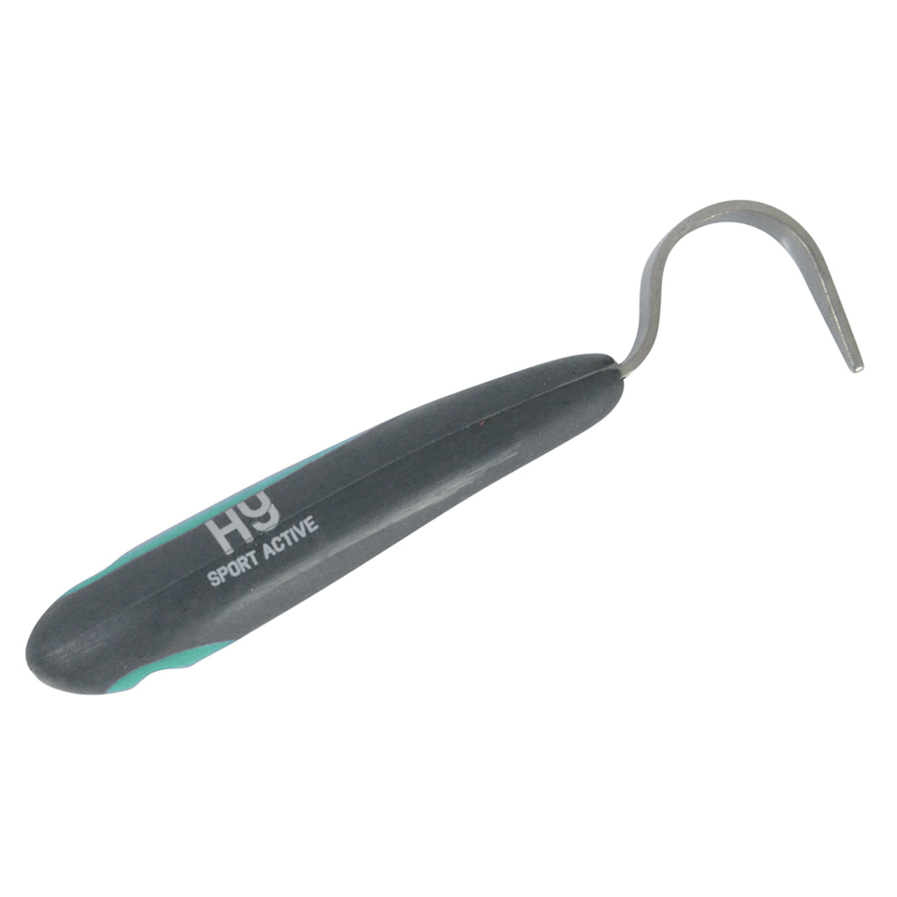 The Hy Sport Active Groom Hoof Pick in Emerald Green#Emerald Green