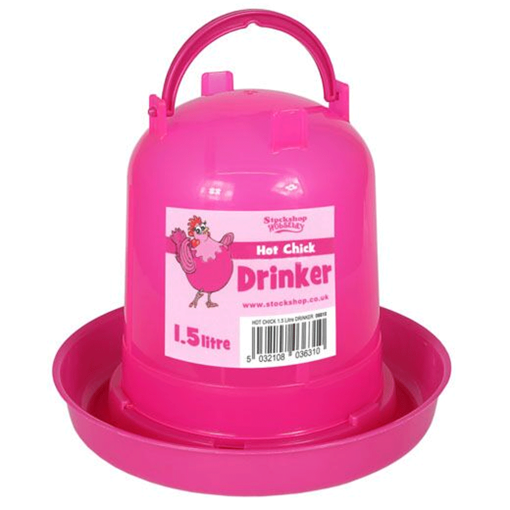 Hot Chick 1.5L Poultry Drinker 1.5L