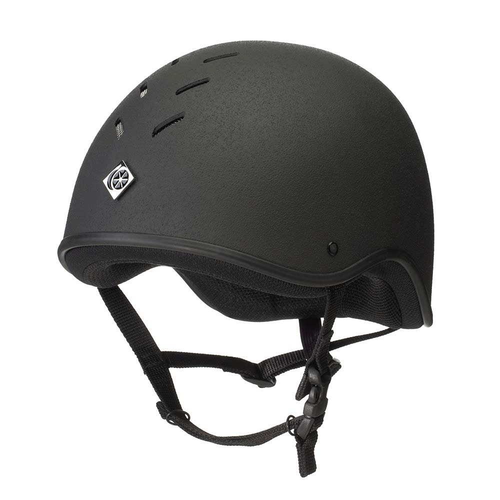 The Charles Owen Young Riders Jockey Skull in Black#Black