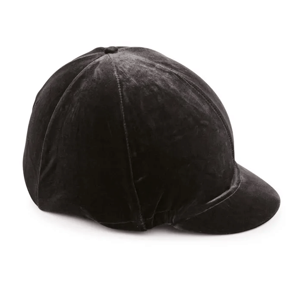 The Shires Velveteen Hat Cover in Black#Black