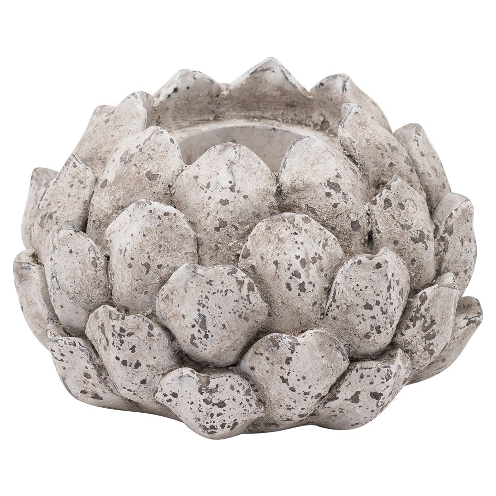 Millbry Hill Stone Effect Acorn Tea Light Holder