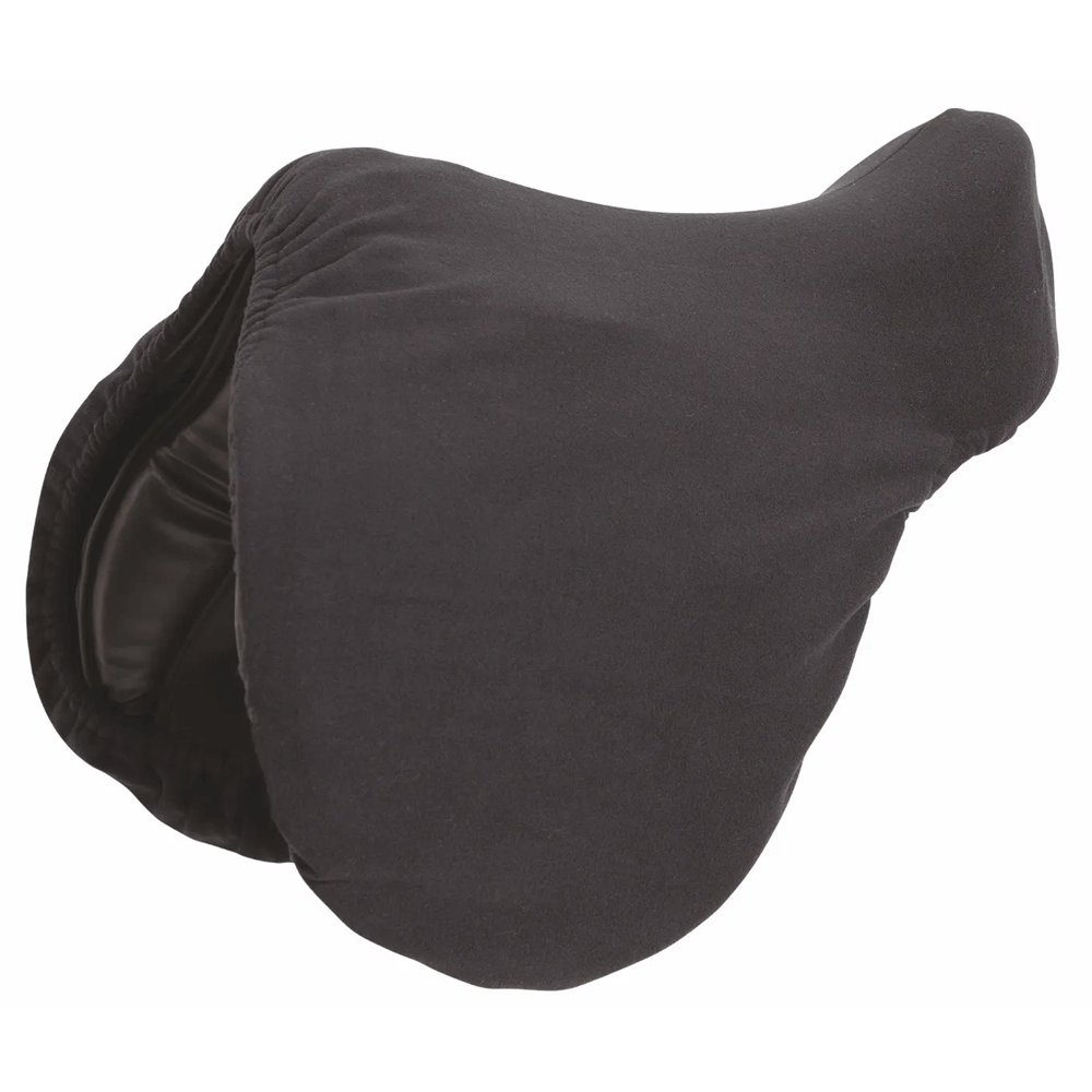 The Shires Fleece Saddle Cover in Black#Black