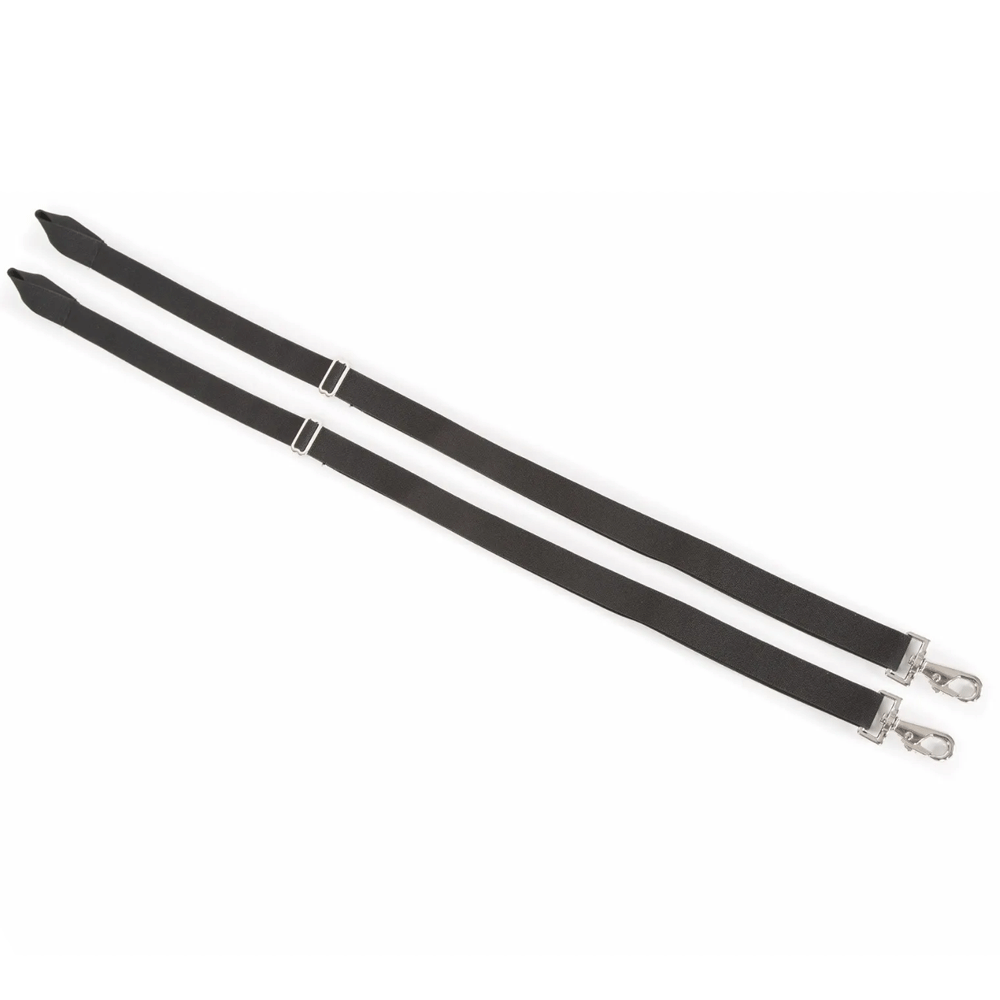 The Shires Elastic Leg Straps in Black#Black