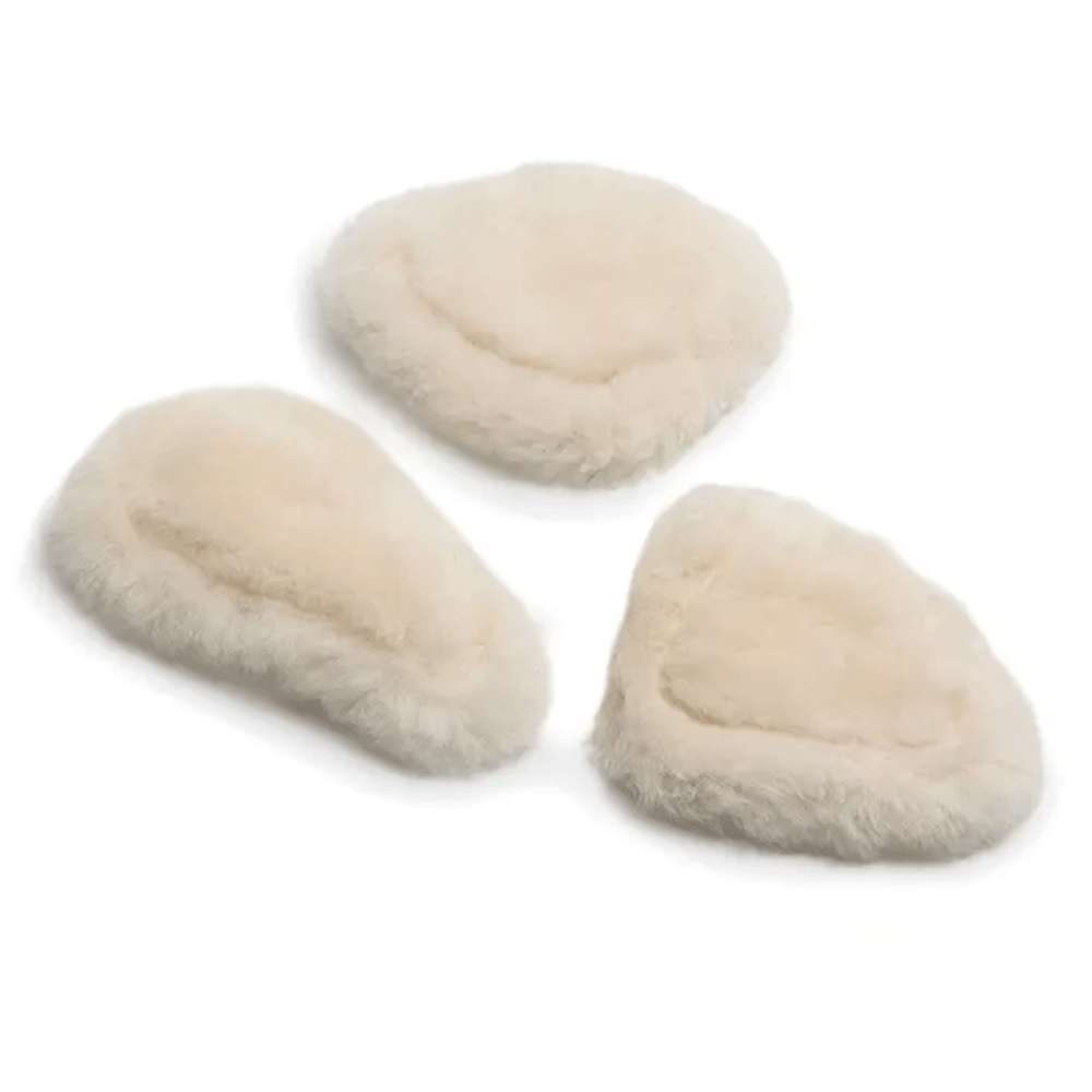 The Shires Sheepskin Pad in White#White