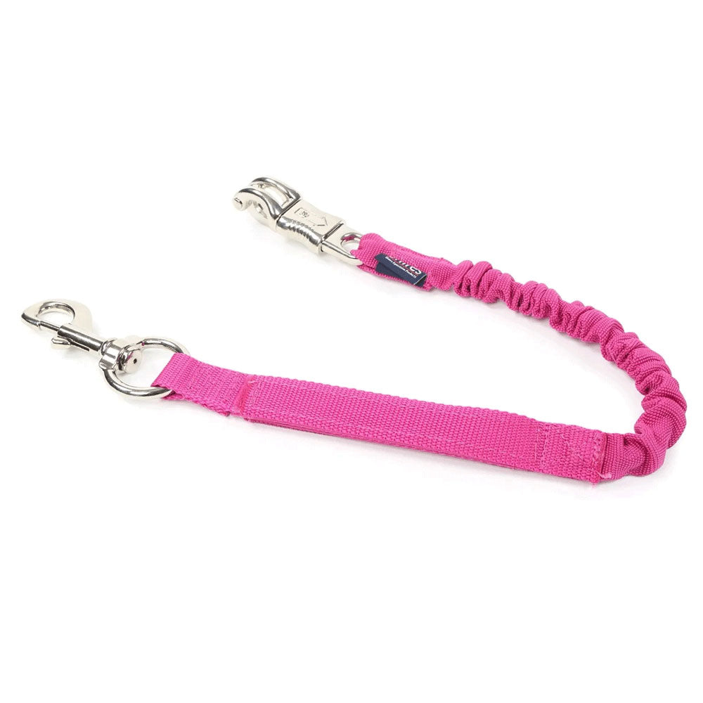 The Shires Bungee Breakaway Trailer Tie in Pink#Pink