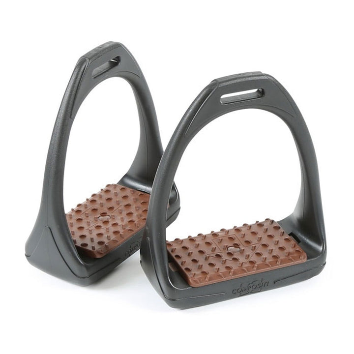 The Shires Compositi Reflex Stirrups in Brown#Brown