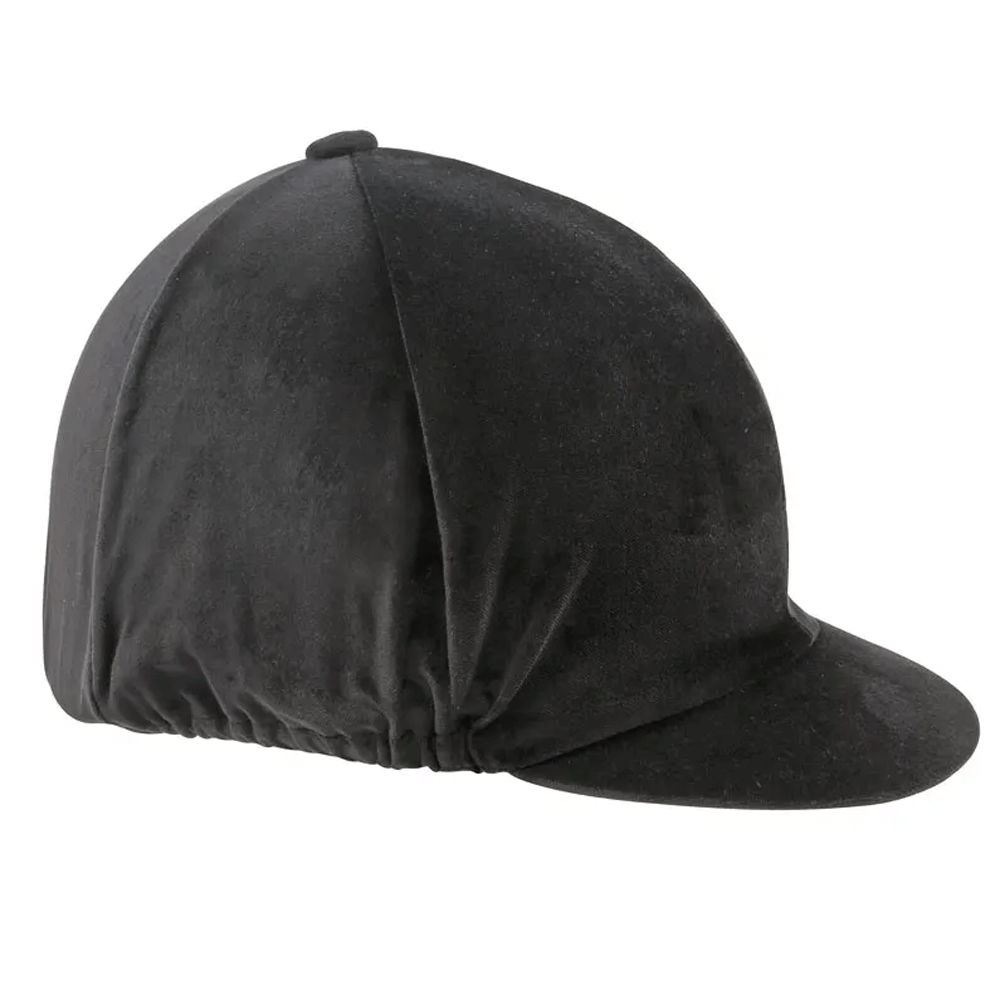 The Shires Velvet Hat Cover in Black#Black