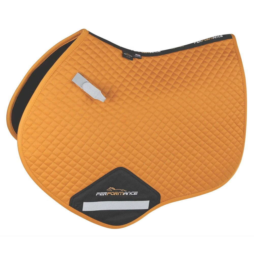 The Shires Performance Jump Saddlecloth in Yellow#Yellow