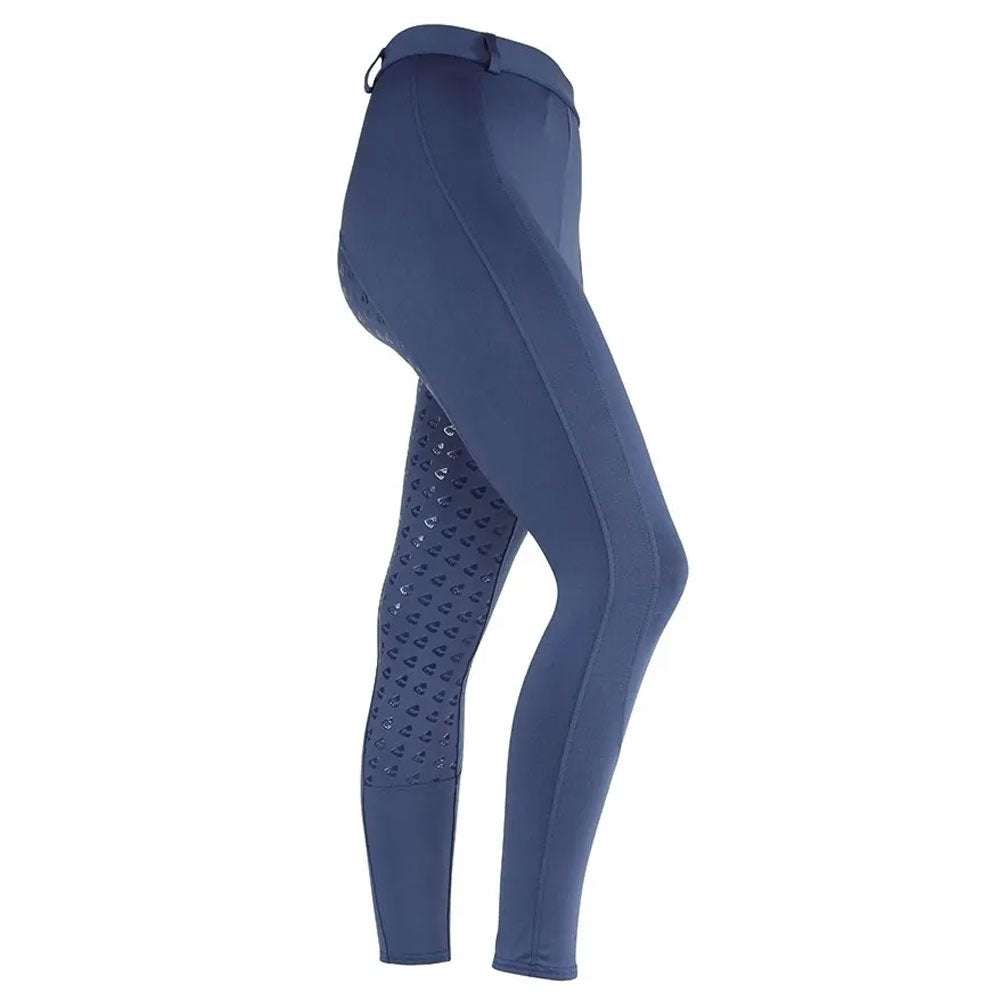The Aubrion Ladies Albany Full Seat Riding Tights in Navy#Navy