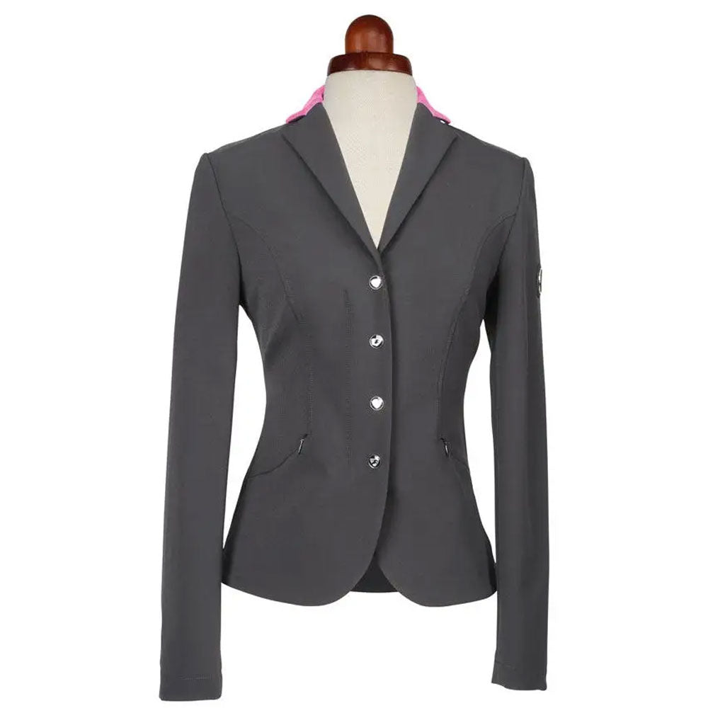 The Aubrion Ladies Queensbury Show Jacket in Black#Black