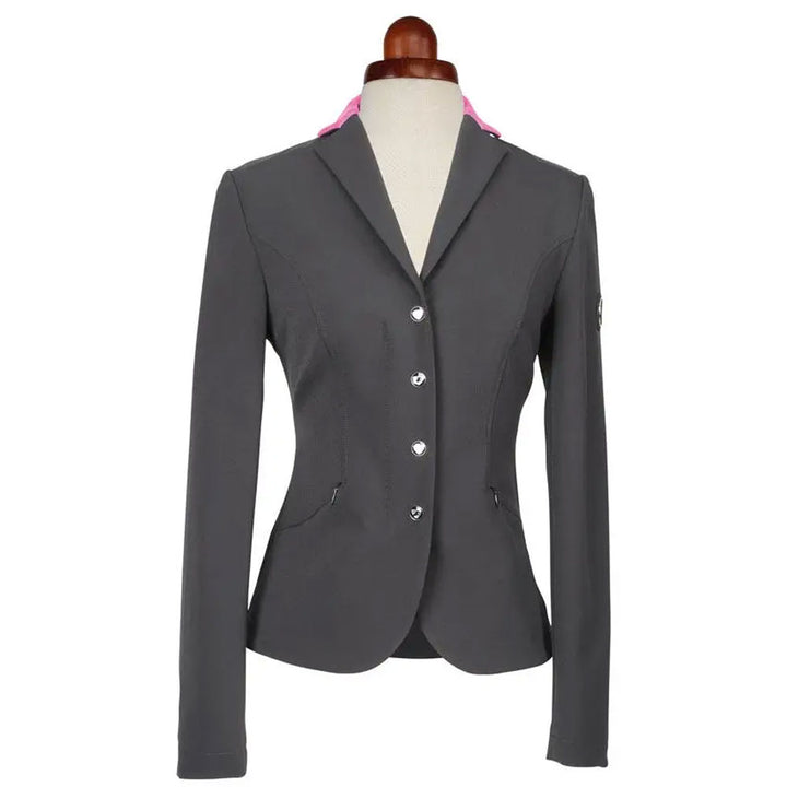 The Aubrion Ladies Queensbury Show Jacket in Black#Black