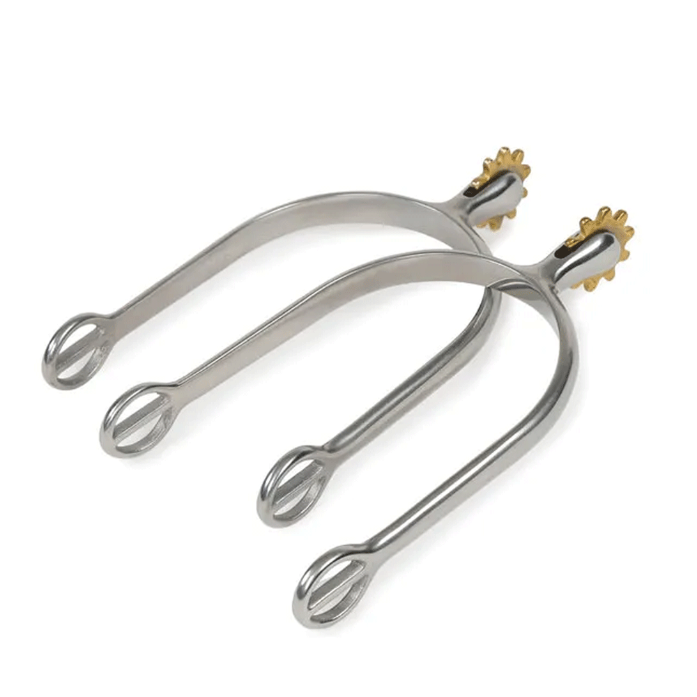 The Shires Roller Star Spurs in Silver#Silver