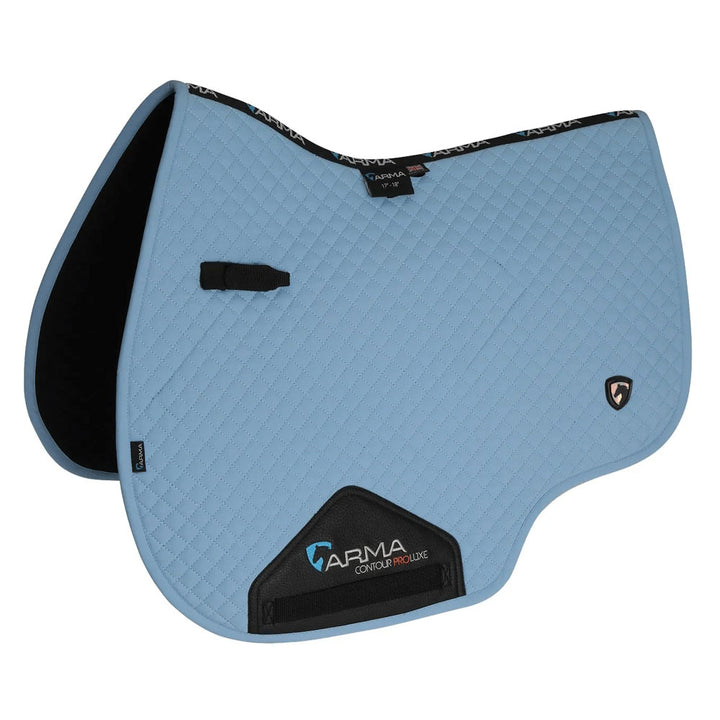 The Shires ARMA Luxe Cotton Saddlecloth in Light Blue#Light Blue