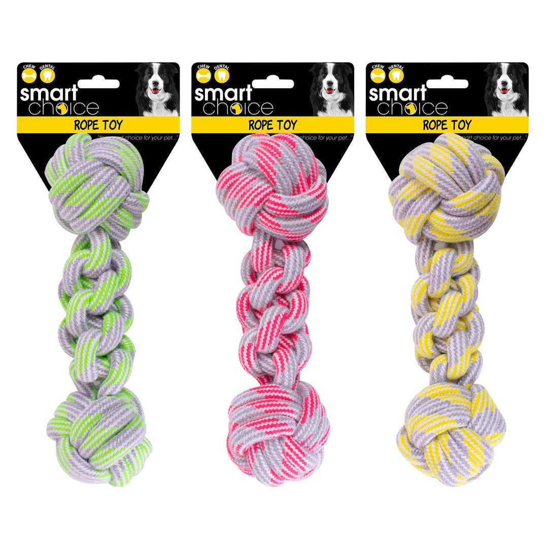 Smart Choice Dumbell Rope Tug Dog Toy