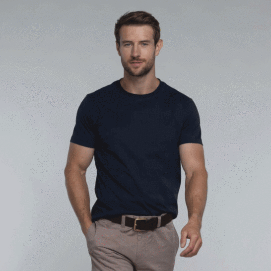 The Schoffel Mens Trevone T Shirt in Navy#Navy