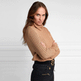 Holland Cooper Ladies Seattle Roll Neck Cable Knit