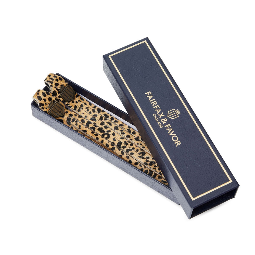 The Fairfax & Favor Haircalf Tassels in Cheetah#Cheetah