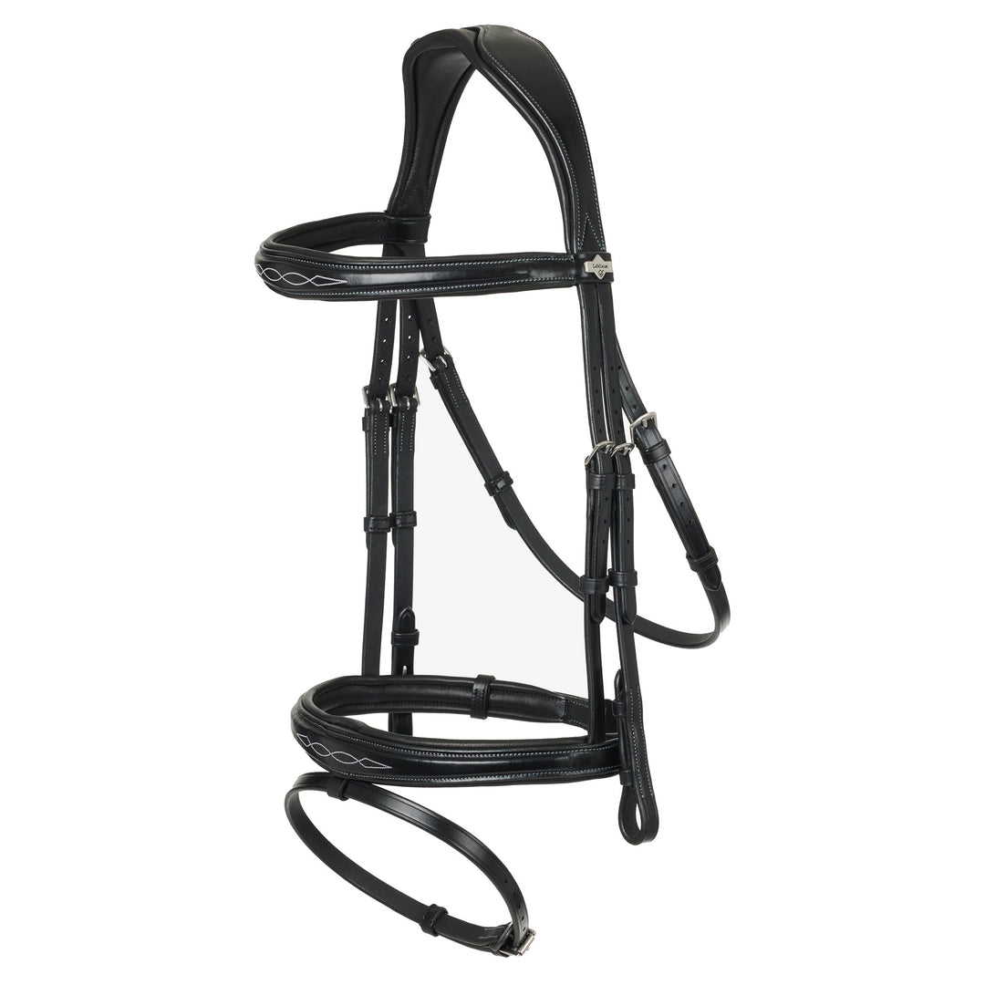 The LeMieux Competition Flash Bridle in Black#Black