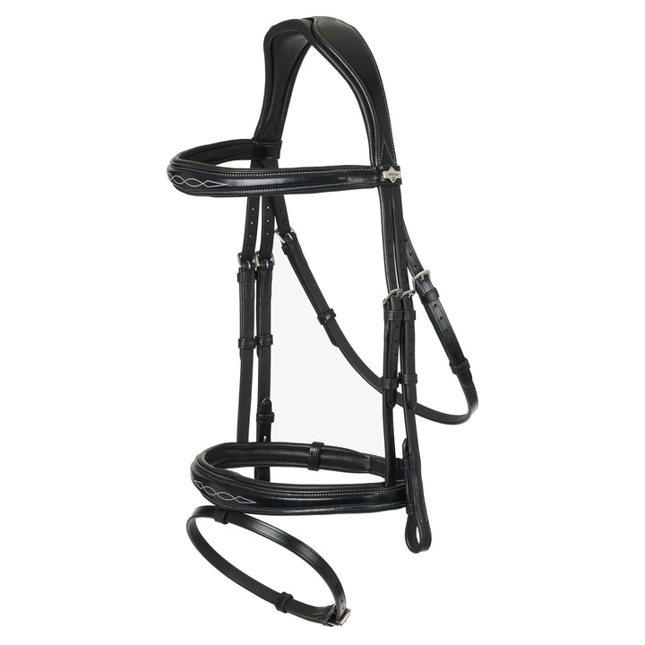 The LeMieux Competition Flash Bridle in Black#Black