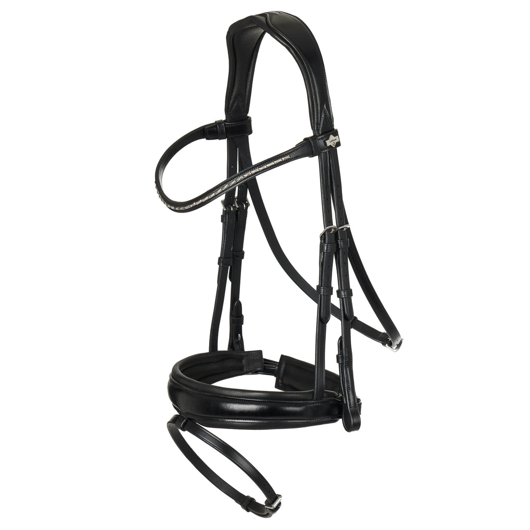 The LeMieux Classic Dressage Bridle with Flash in Black#Black