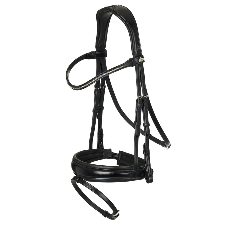 The LeMieux Classic Dressage Bridle with Flash in Black#Black