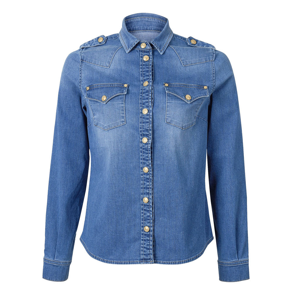 Holland Cooper Ladies Western Denim Shirt