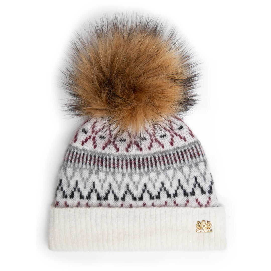 Holland Cooper Ladies Fairisle Bobble Hat