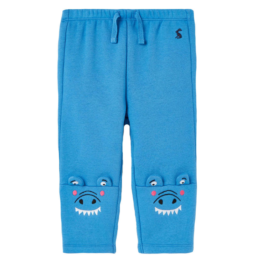 The Joules Baby Boys Grove Trousers with Crocodile Knee Detail in Blue#Blue