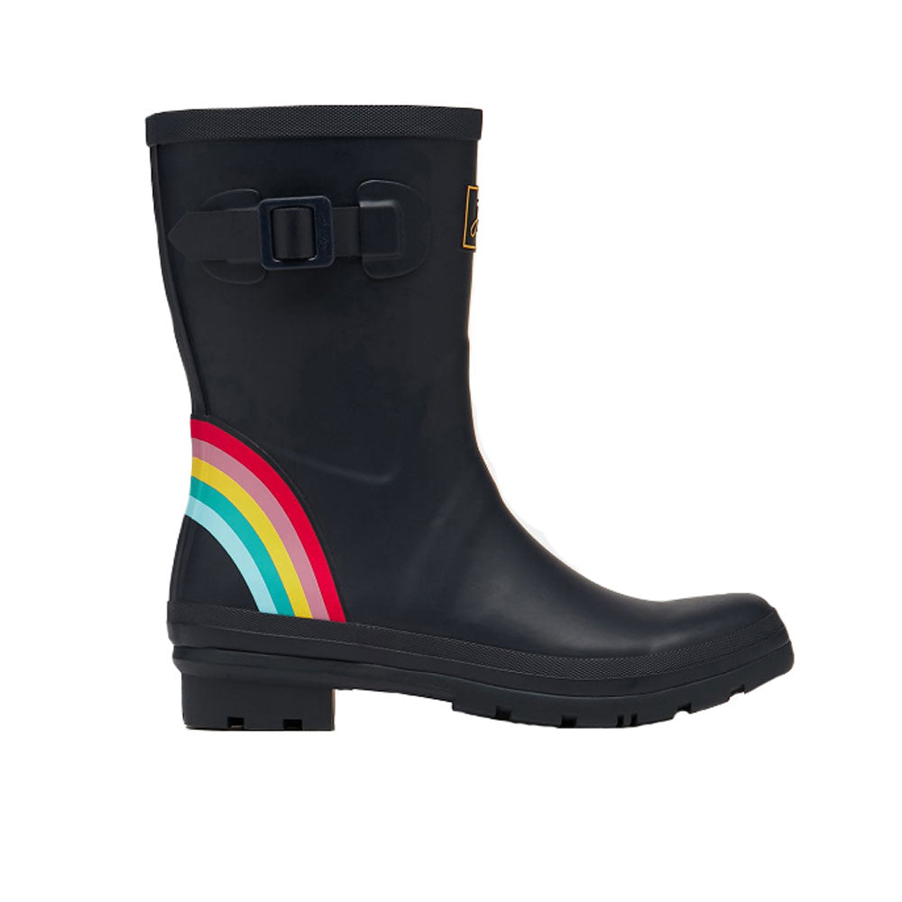 Joules Ladies Molly Welly in Rainbow#Rainbow