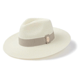 Hicks & Brown Hemley Wide Brim Fedora Khaki Aztec Ribbon