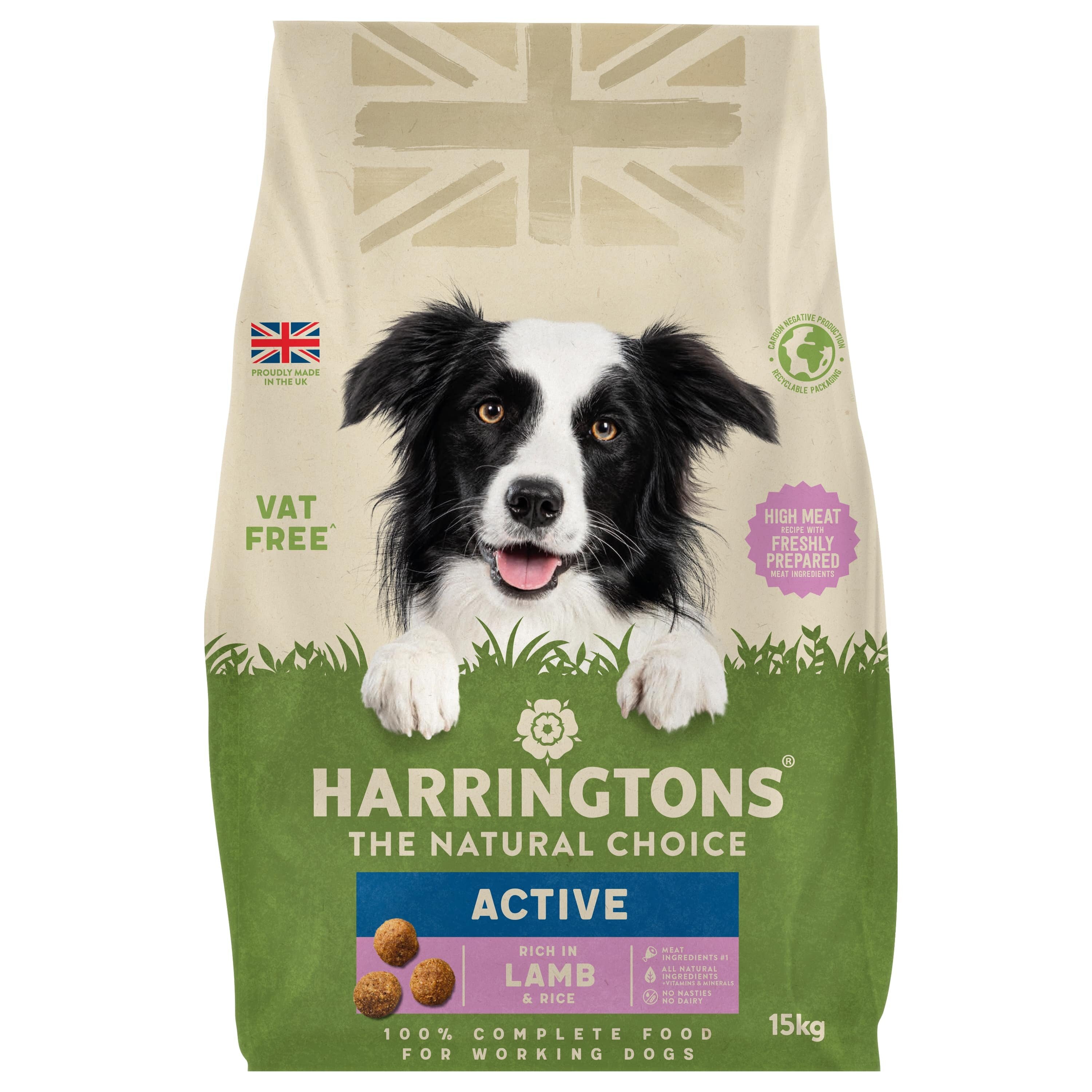 Harringtons Active Worker Dog Food Rich in Lamb Rice Millbry Hill
