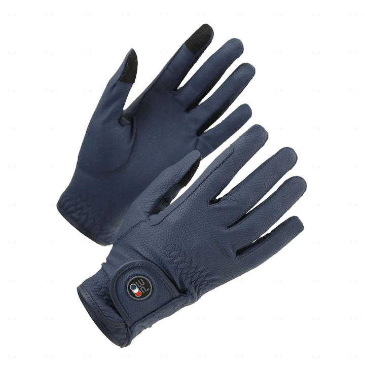 The Premier Equine Metaro Ladies Riding Gloves in Navy#Navy