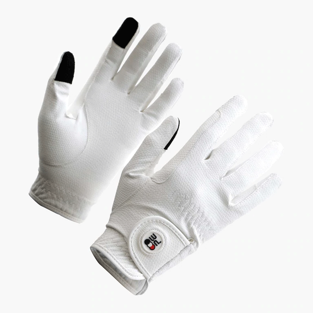 The Premier Equine Metaro Ladies Riding Gloves in White#White