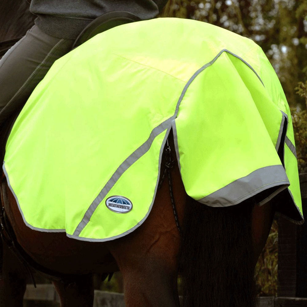 The Weatherbeeta 300D Reflective Exercise Sheet in Yellow#Yellow