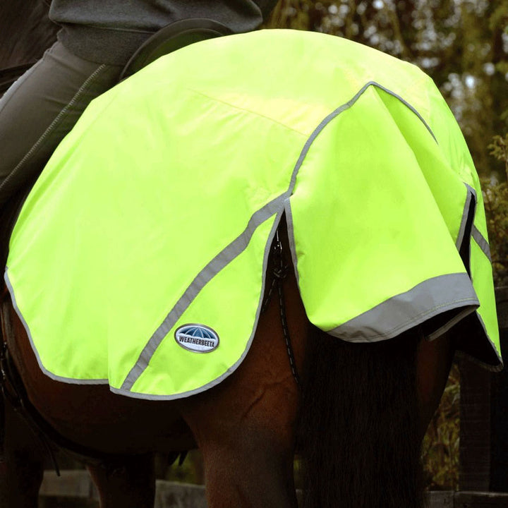 The Weatherbeeta 300D Reflective Exercise Sheet in Yellow#Yellow
