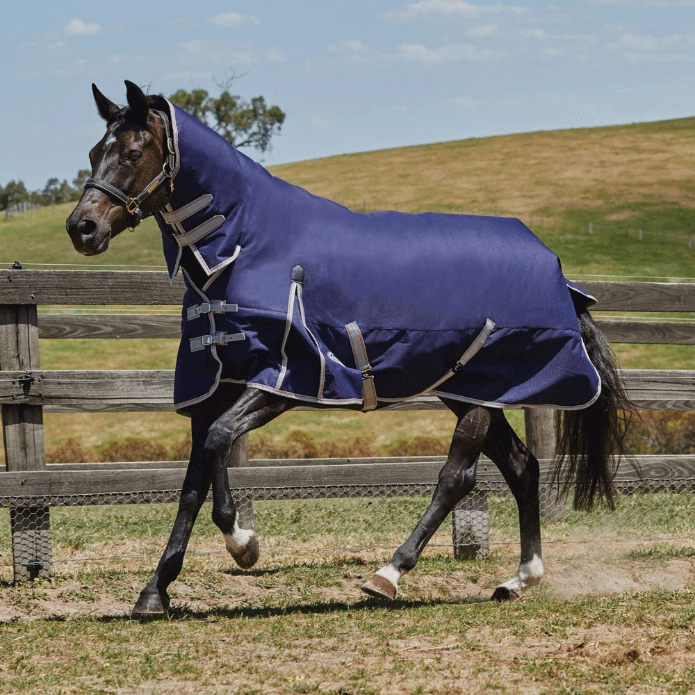 The Weatherbeeta Comfitec Essential 0g Combo Turnout in Navy#Navy