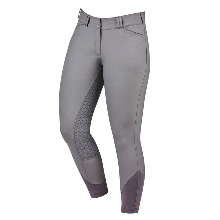 The Dublin Ladies Prime Gel Full Seat Breeches in Grey#Grey