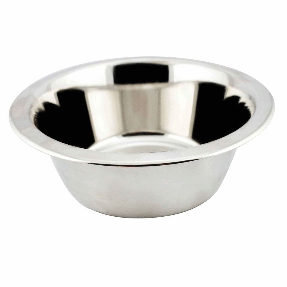 The Weatherbeeta Standard Stainless Steel Dog Bowl in Silver#Silver