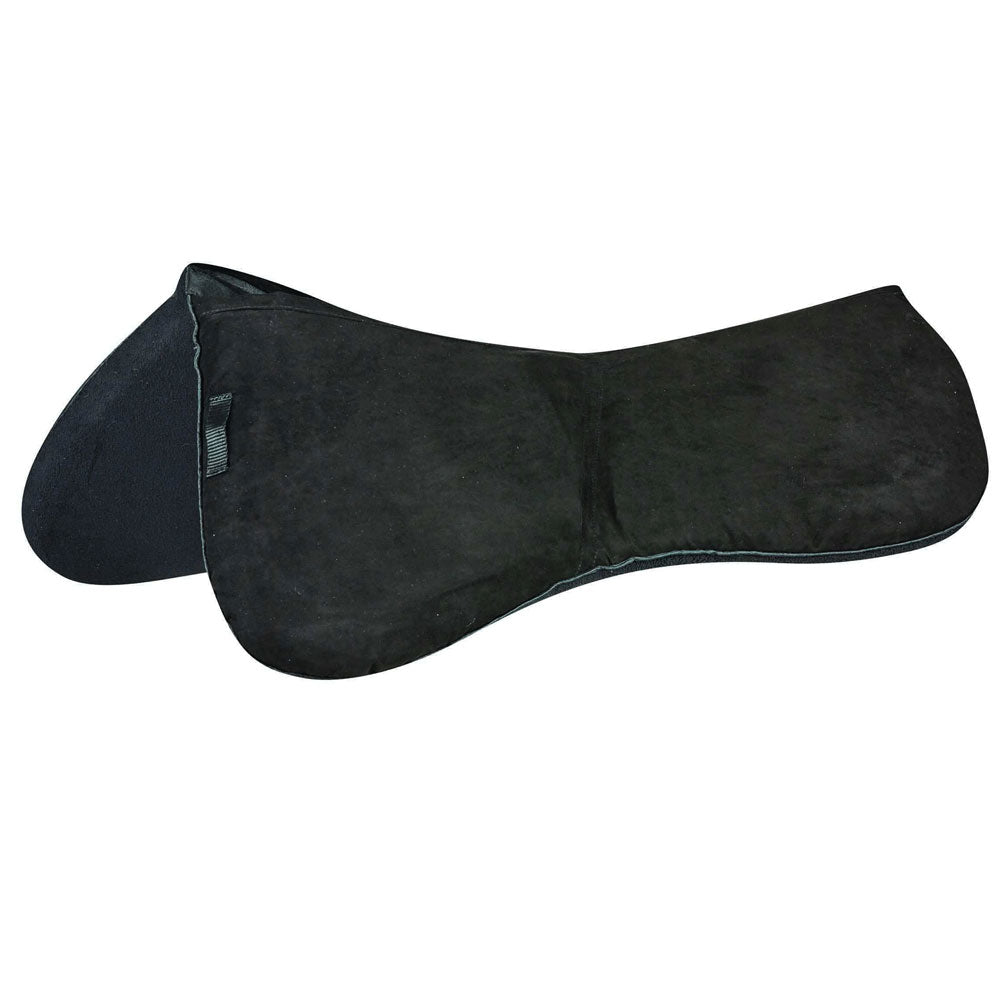 The Weatherbeeta Memory Foam Shimmable Half Pad in Black#Black