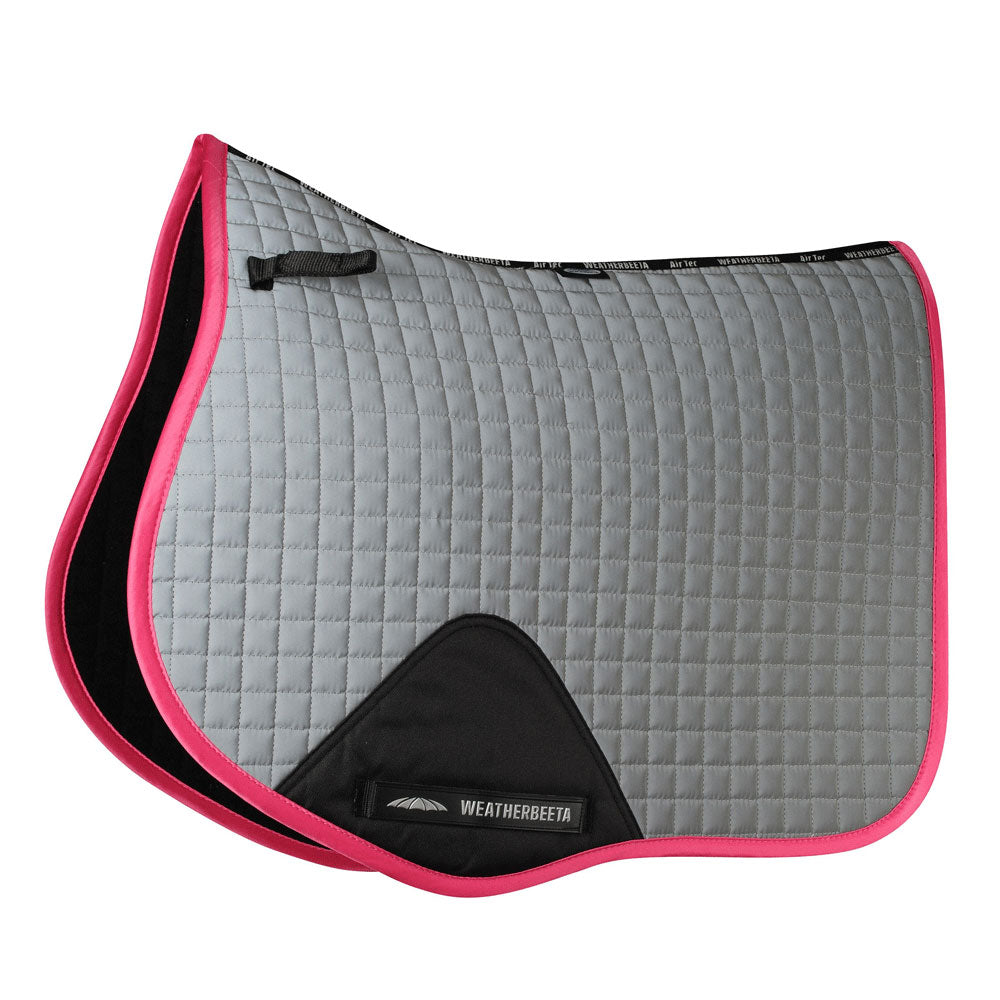 The Weatherbeeta Reflective Prime Saddle Pad in Pink#Pink