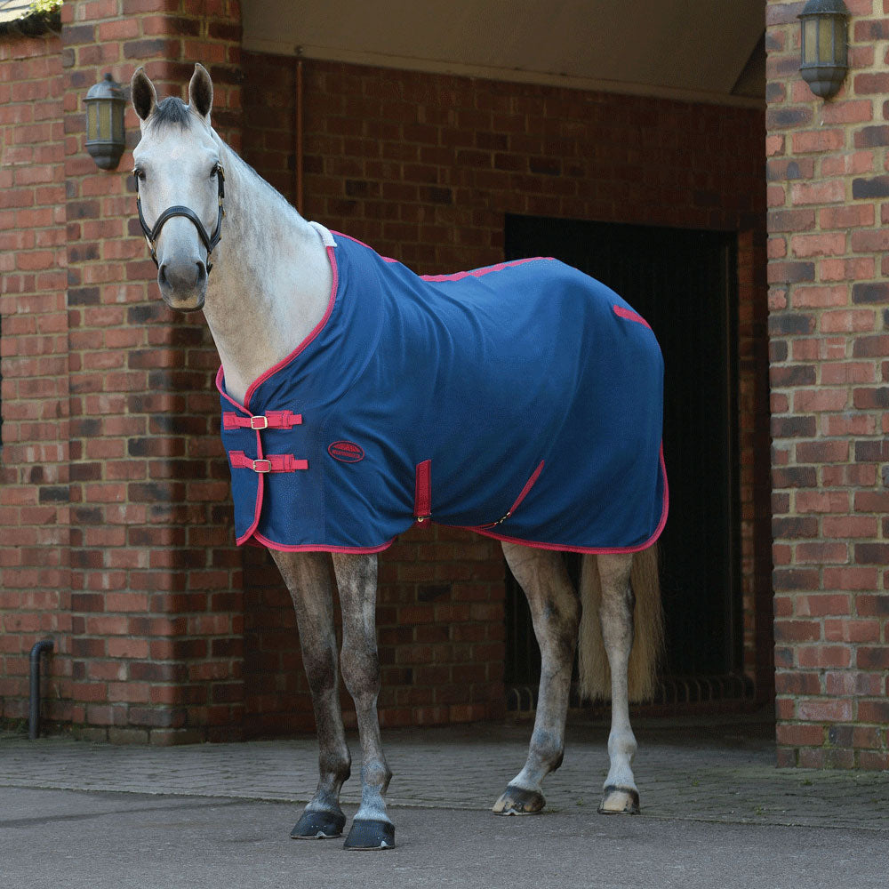 The Weatherbeeta Fleece Cooler Standard Neck in Blue#Blue