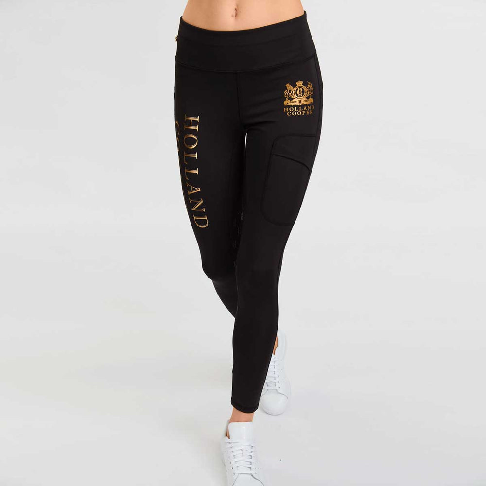 The Holland Cooper Ladies Sport Legging in Black#Black