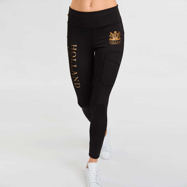 The Holland Cooper Ladies Sport Legging in Black#Black