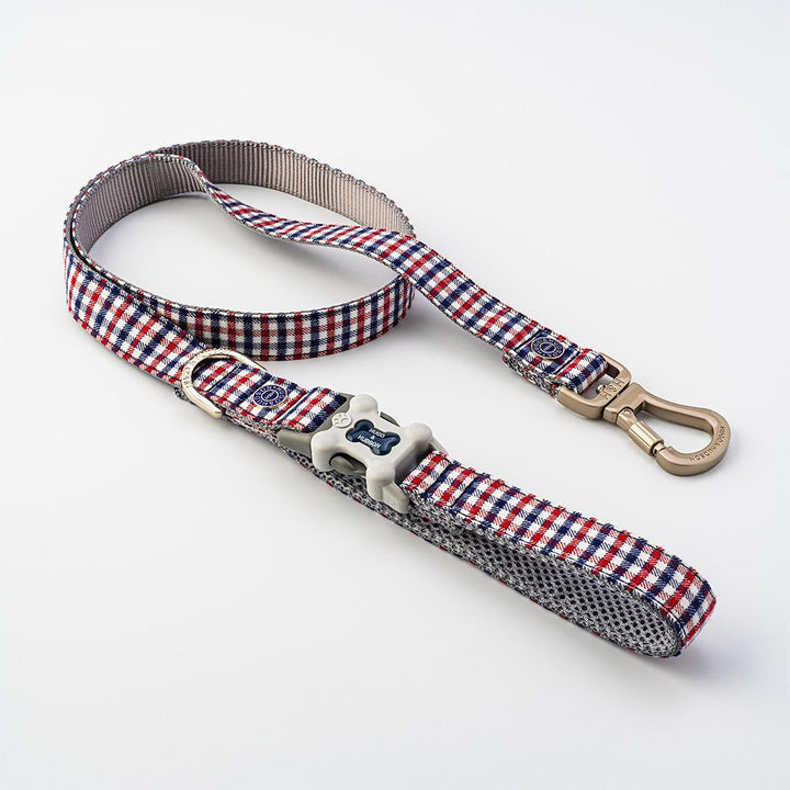 The Hugo & Hudson Printed Dog Lead in Navy Print#Navy Print