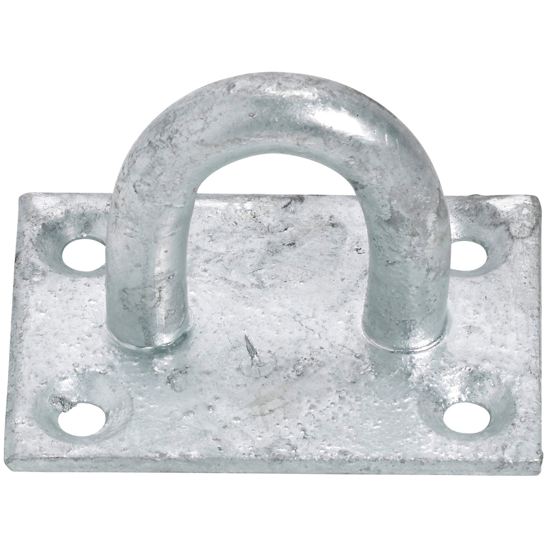 The Perry Equestrian Galvanised Chain Staple on Plate Pack of 2 in Silver#Silver
