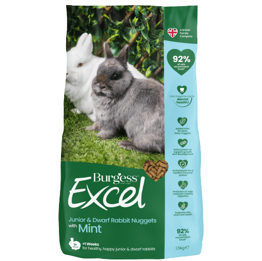 Burgess Excel Nuggets for Junior & Dwarf Rabbits 1.5kg