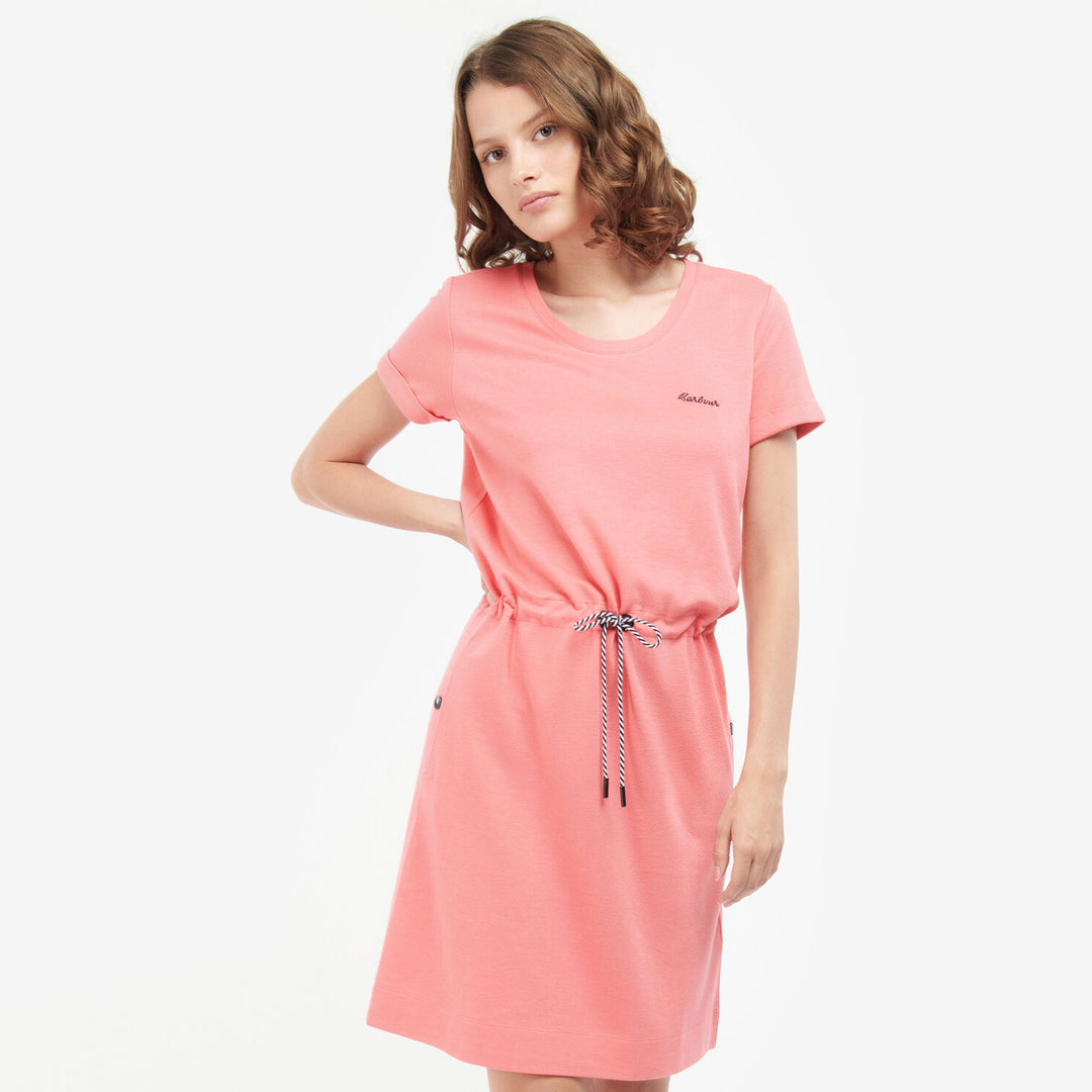 The Barbour Ladies Baymouth Dress in Dark Pink#Dark Pink