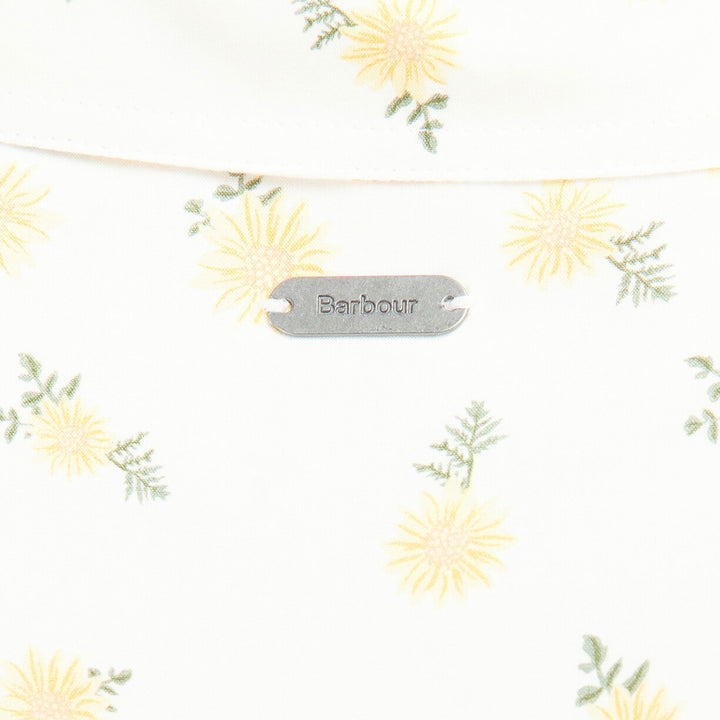 Brand tag detail for the Barbour Ladies Safari Floral Print Shirt